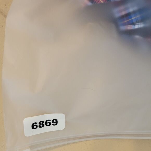 Petersyn Roxie Blouse Ruffle Off-Should Size Small Red Blue White Plaid Milkmaid - Picture 8 of 8